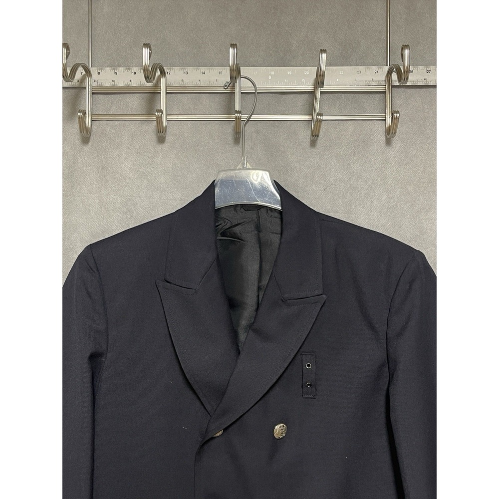 VTG West Point Blazer Men 40R Double Breasted Brass Silver Buttons Uniform FD